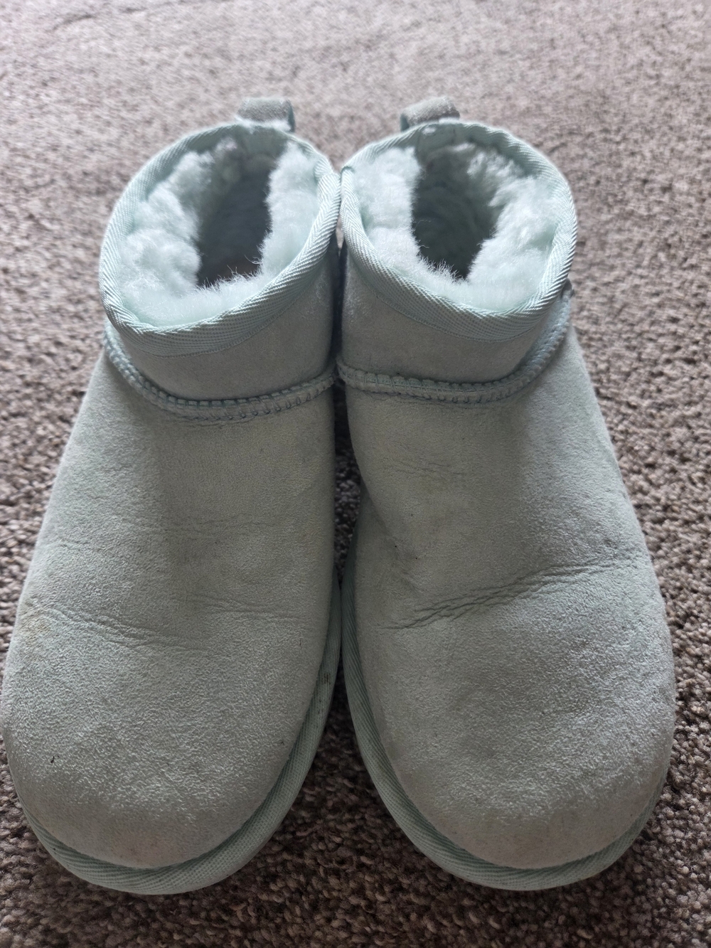 UGG Pale Mint Shearling-Lined Boot